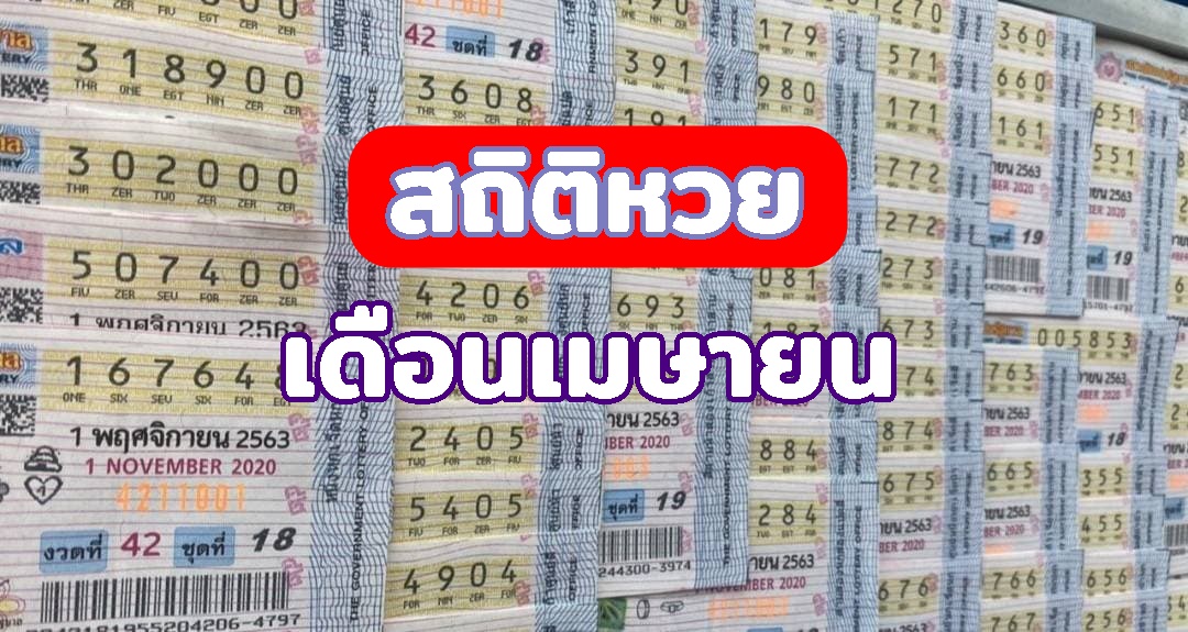 สถิติ หวย 1 เมษายน 2565